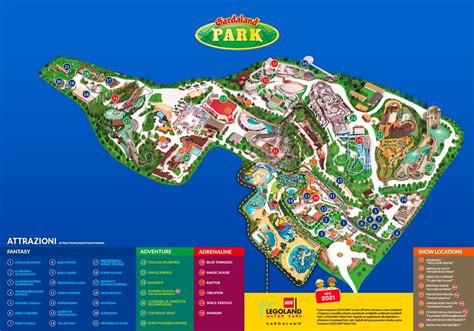 Map of Gardaland | Gardaland Resort