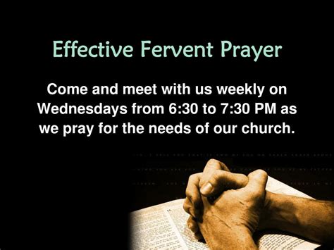 PPT - Effective Fervent Prayer PowerPoint Presentation, free download ...