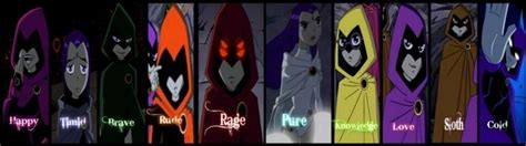 Raven (Teen Titans 2003) and her Emotion Clones by RipHunterParadox on ...