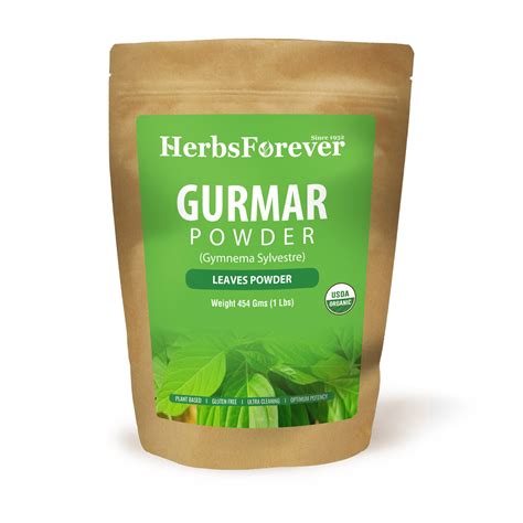 Organic Gurmar Powder- Gymnema Sylvestre- Non GMO- Organic- Vegan ...