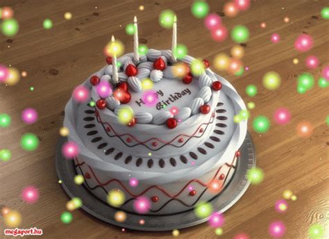 Exploding Cake Gif - birthday card message