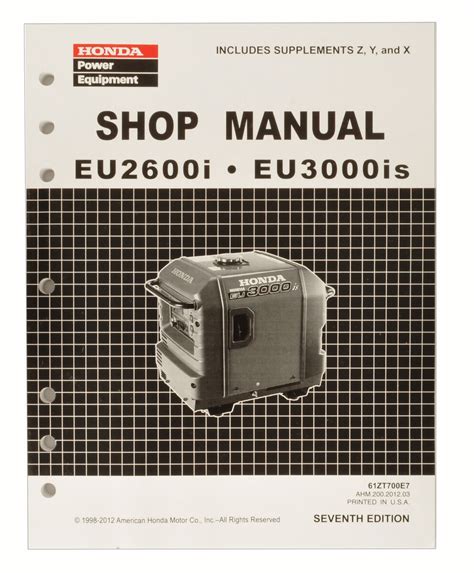 Honda EU3000IS EU3000 Generator Service Repair Shop Manual on PopScreen