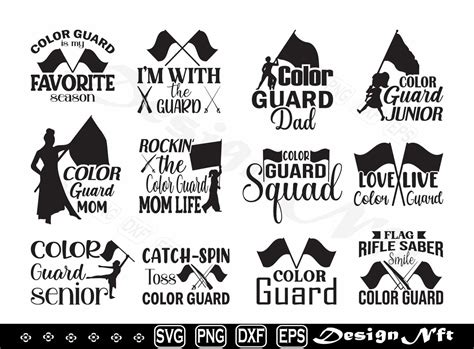 Color Guard Svg Color Guard Flags Svg Color Guard Mom Svg - Etsy