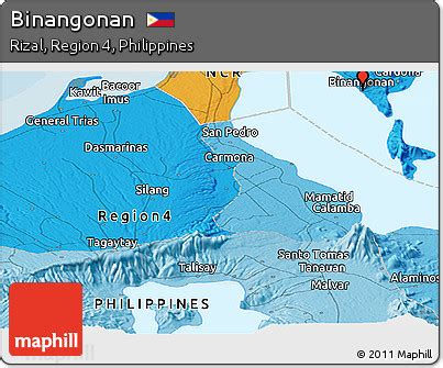 Free Political Panoramic Map of Binangonan