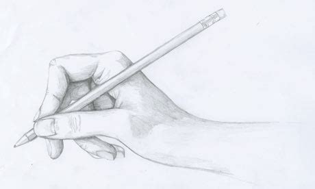 How to draw hand holding a pencil step by step easy for beginners ...