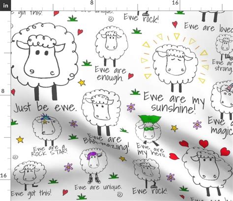 Ewe know best Fabric | Spoonflower