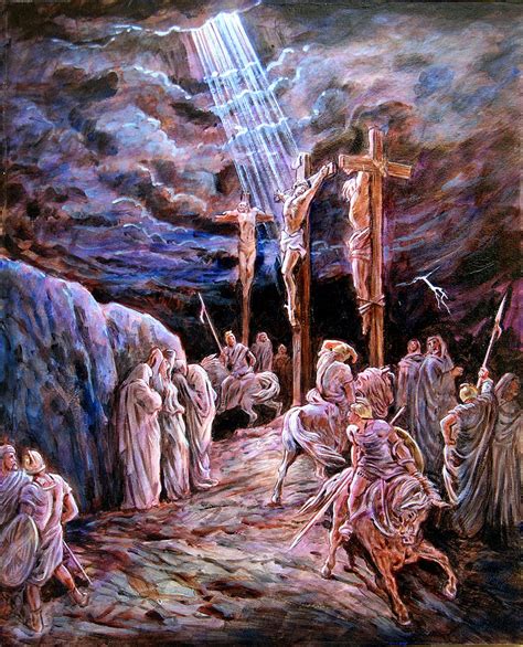 Jesus on the Cross Painting by John Lautermilch - Pixels