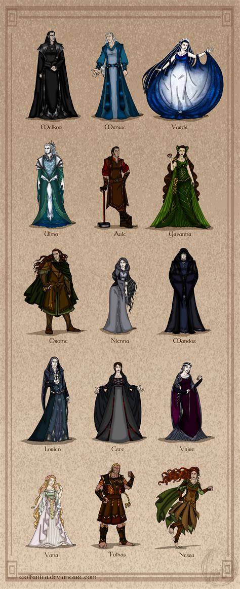 The Silmarillion: The Valar (Complete) by wolfanita on DeviantArt