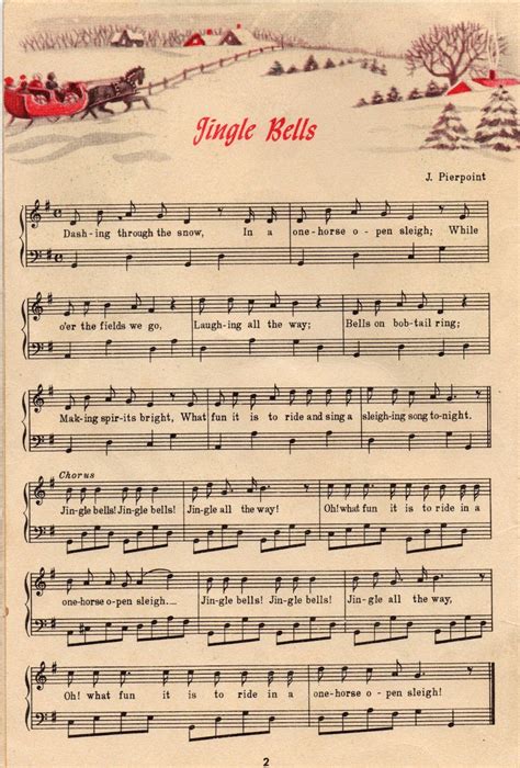 Old Christmas Sheet Music