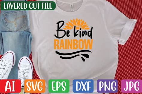 Be Kind Rainbow Graphic by creative creator · Creative Fabrica