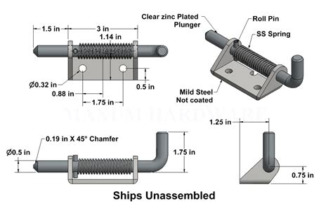 MH-M2224 Spring Loaded Latch New Product Spring-Loaded Latches, Spring ...