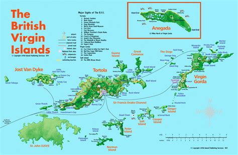 The U.S. Virgin Islands Map - TravelsFinders.Com