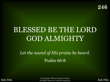 BLESSED BE THE LORD GOD ALMIGHTY | R. J. Stevens Music