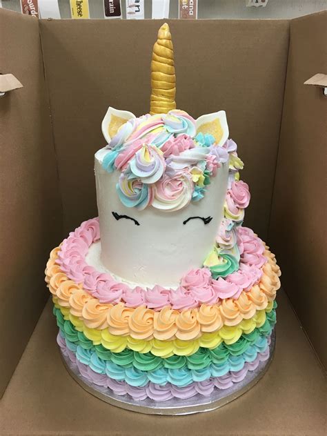 Rainbow unicorn cake | Unicorn birthday cake, Birthday cake pictures ...