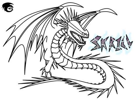 Train Your Dragon Triple Strike Coloring Page Coloring Pages