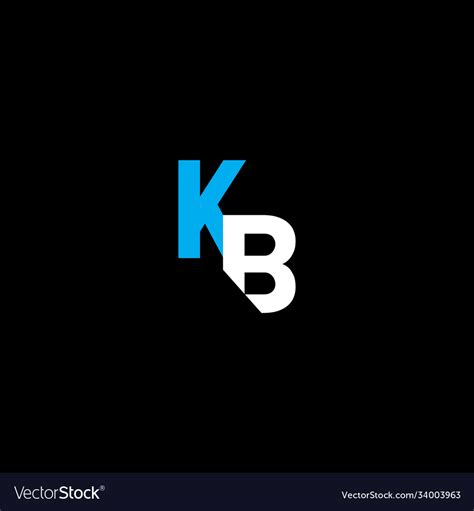 K b letter logo icon design Royalty Free Vector Image