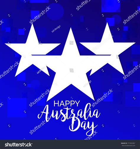 Vector Illustration Banner Australia Flag Map Stock Vector (Royalty ...