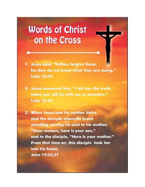 BibleTT: Seven ( 7 ) Words of Christ Jesus on the Cross english