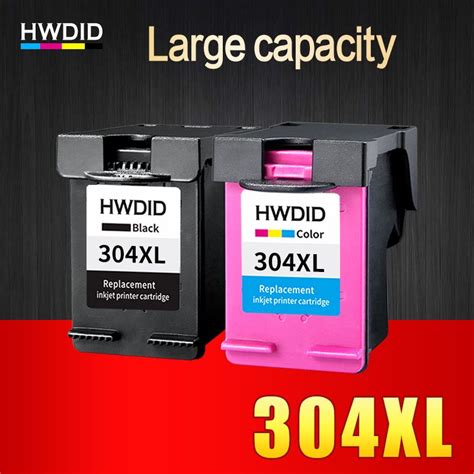 2 Pack 304XL Ink Cartridge Replacement for HP 304 N9K08AE N9K07AE use ...