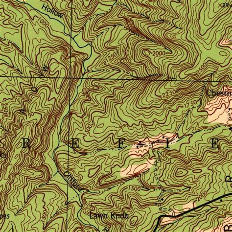 Moorefield, WV (1945, 62500-Scale) Map by United States Geological ...