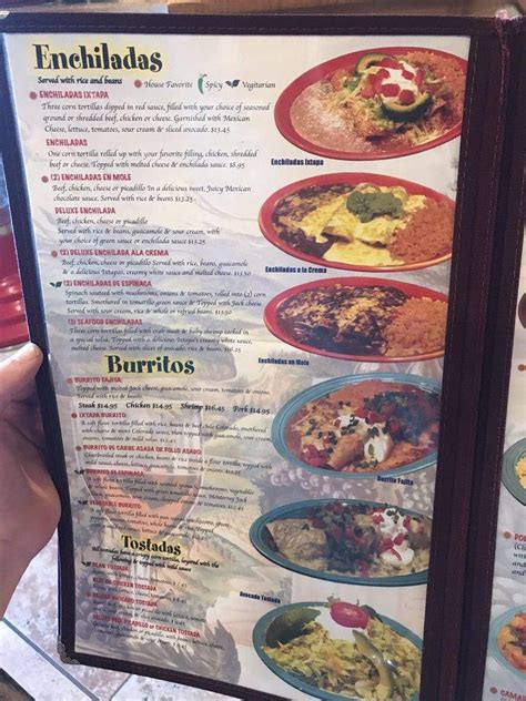 Menu at Ixtapa Mexican Restaurant, Hermiston