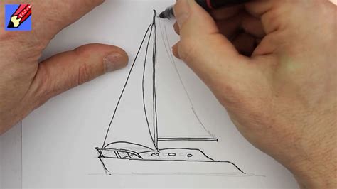 Sailboat Drawing Sketch