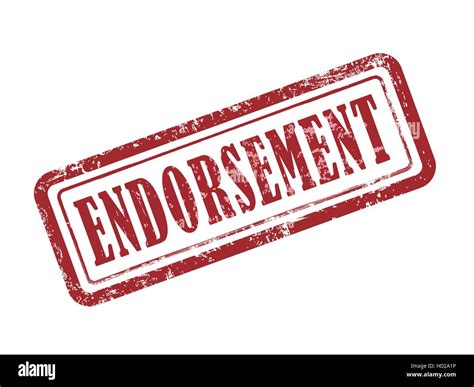 stamp endorsement in red over white background Stock Vector Image & Art ...