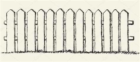 Picket Fence Drawing at GetDrawings | Free download