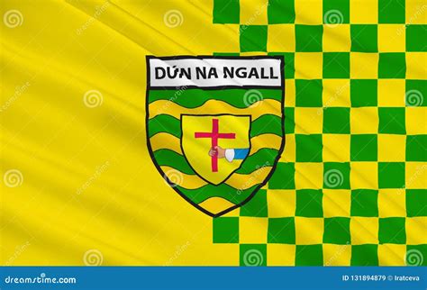 Flag of County Donegal is a County in Ireland Stock Illustration ...