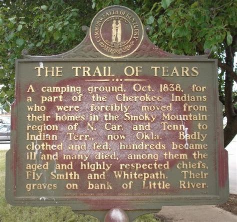 Trail of Tears Historical Marker | Trail of tears, Cherokee history ...