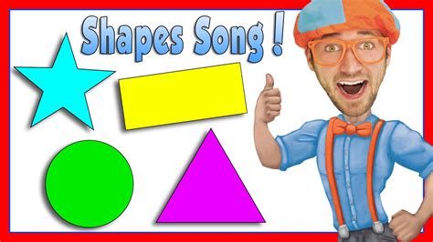 Learn Shapes for Kids with Blippi | The Shapes Song Math Songs ...