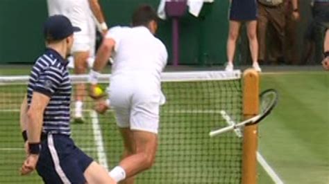 Seething Novak Djokovic DENTS Wimbledon net in furious outburst ...