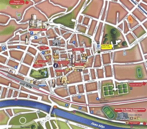 Trento Tourist Map - Trento Italy • mappery