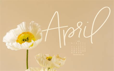 April 2022 Calendar Wallpaper