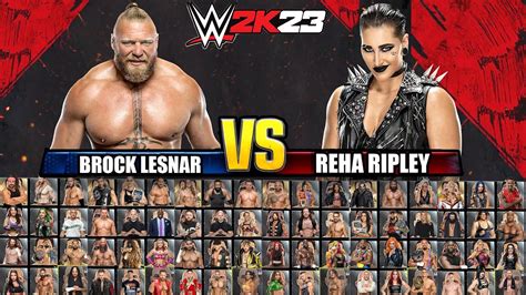 WWE 2K23: Full Roster Raw, SmackDown, NXT 2.0 - YouTube