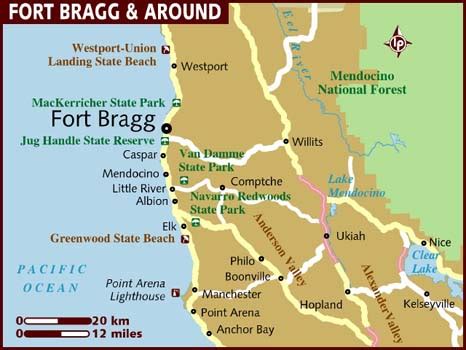 Map of Fort Bragg