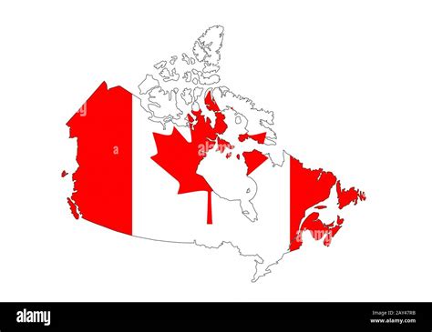 Canada country and flag Cut Out Stock Images & Pictures - Alamy