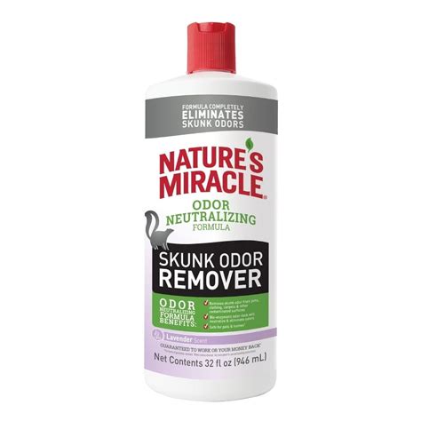 Nature’s Miracle Skunk Odor Remover Odor Neutralizing Formula, 32 fl oz ...