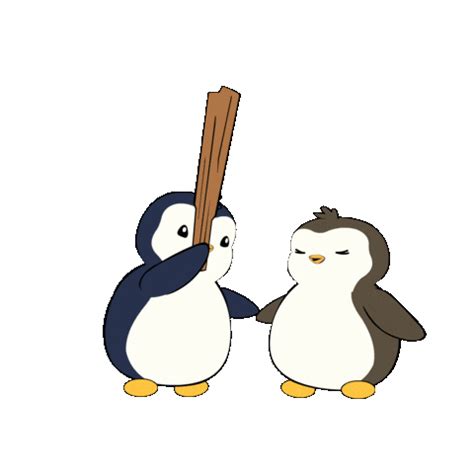 Angry Stop Sticker by Pudgy Penguins for iOS & Android | GIPHY