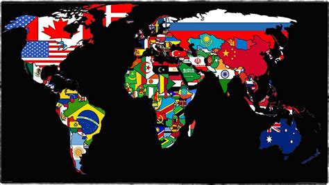 Flags Of The World World Map Poster World Wallpaper | Images and Photos ...