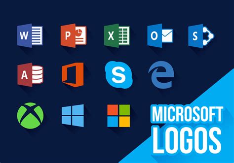 Microsoft Icons New Logos Vector 113461 Vector Art at Vecteezy