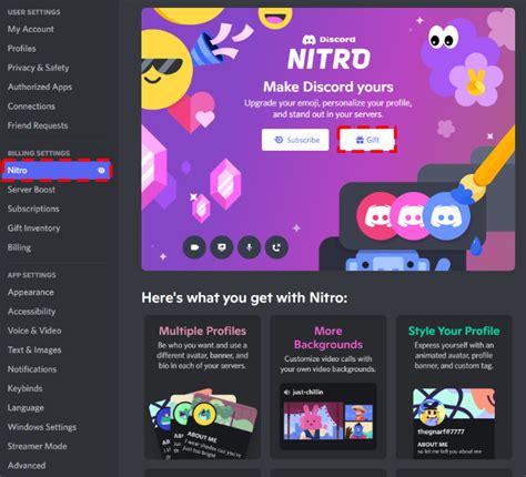 Nitro Gifting – Discord