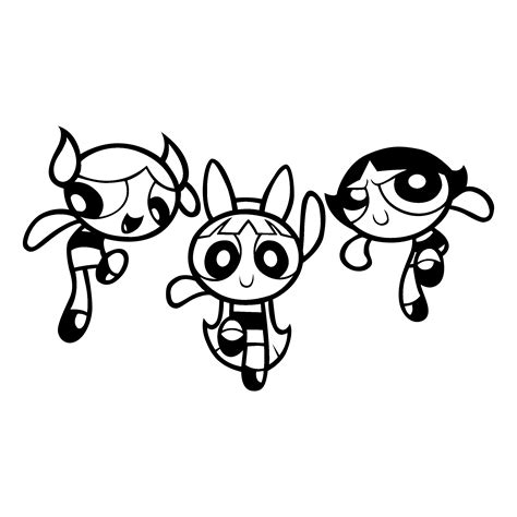 Powerpuff Girls Logo Black And White Powerpuff Girls Logo Vector ...