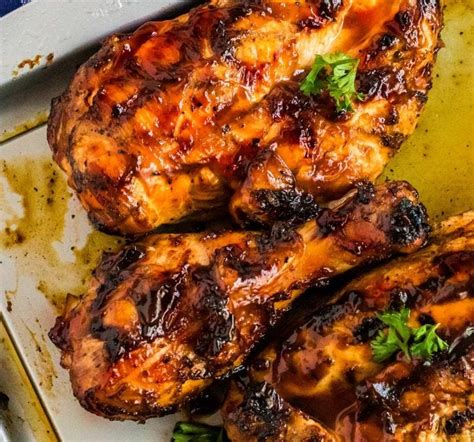 Grilled BBQ Chicken (family favorite!) - The Chunky Chef