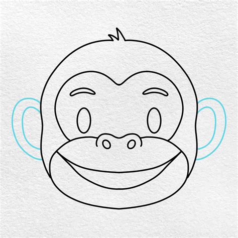 How to Draw a Monkey Face - HelloArtsy