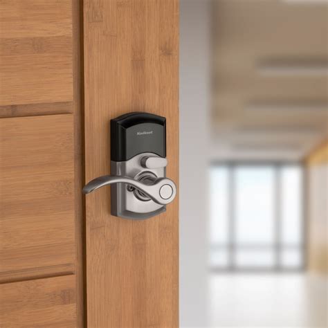 Kwikset SmartCode 955 Satin Nickel Electronic Handle Smartkey with ...