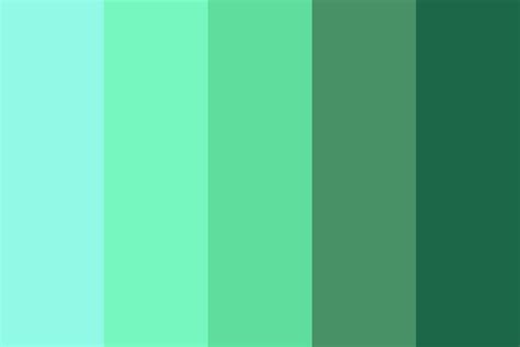 Blue green shades Color Palette