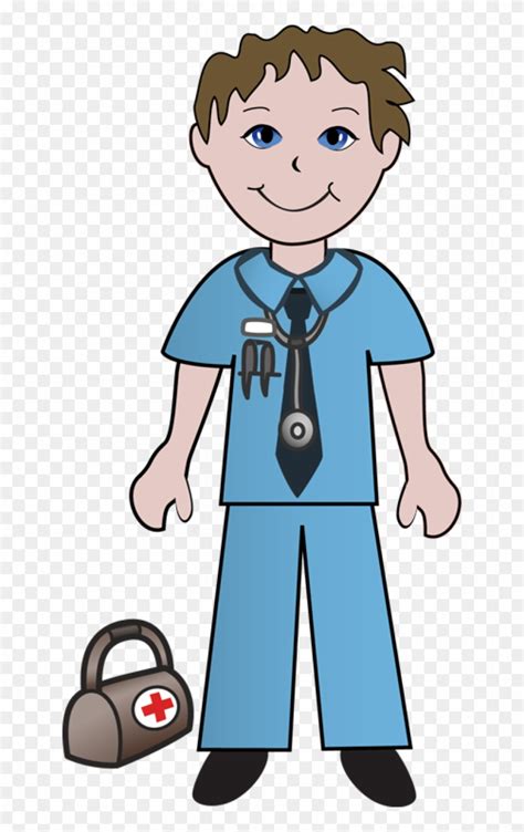 Clipart Of Doctor, Doctors And Ready - Male Nurse Clipart - Free ...