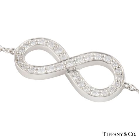 Tiffany & Co. Platinum Diamond Infinity Bracelet | Rich Diamonds