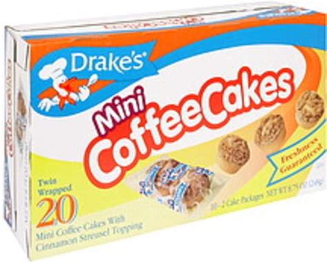 Drakes Mini Coffee Cakes - 10 ea, Nutrition Information | Innit